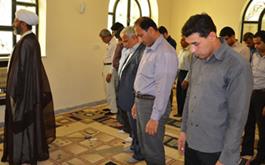 برگزاری نماز جماعت در منطقه ویژه اقتصادی بوشهر