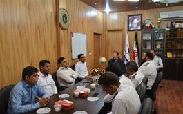 دیدار کارکنان واحد حراست با مدیر عامل منطقه ویژه اقتصادی بوشهر